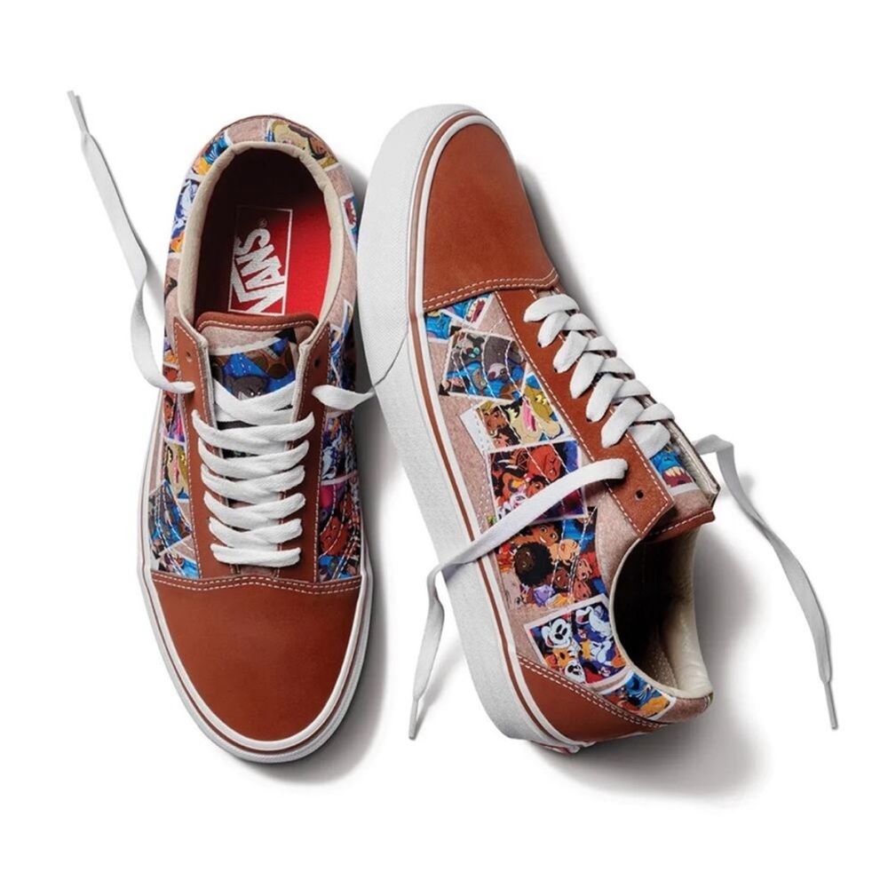 Vans X Disney Old Skool Shoes 100 Scrapbook Multi Sneaker Womens